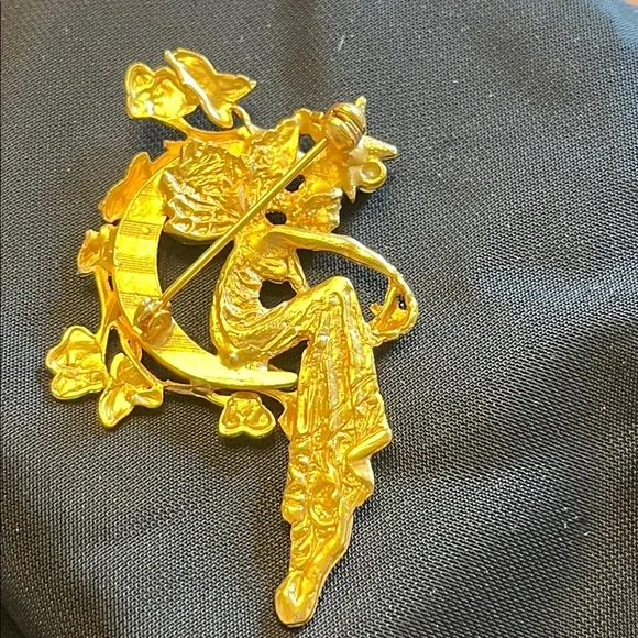 Vintage Kirkland’s Foley Gold-tone Brooch - Picture 6 of 7